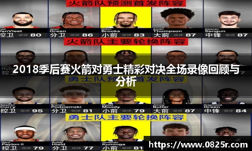 2018季后赛火箭对勇士精彩对决全场录像回顾与分析